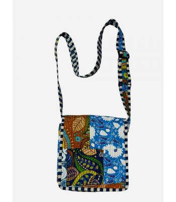 R25961 Cotton Patchwork Kantha Stiches Quilted Mini Bag 1