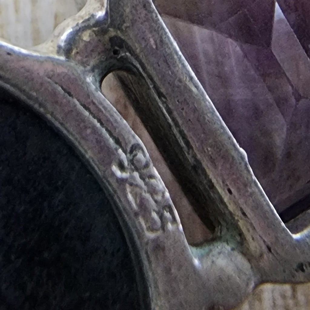Sterling Abalone and Amethyst pendant