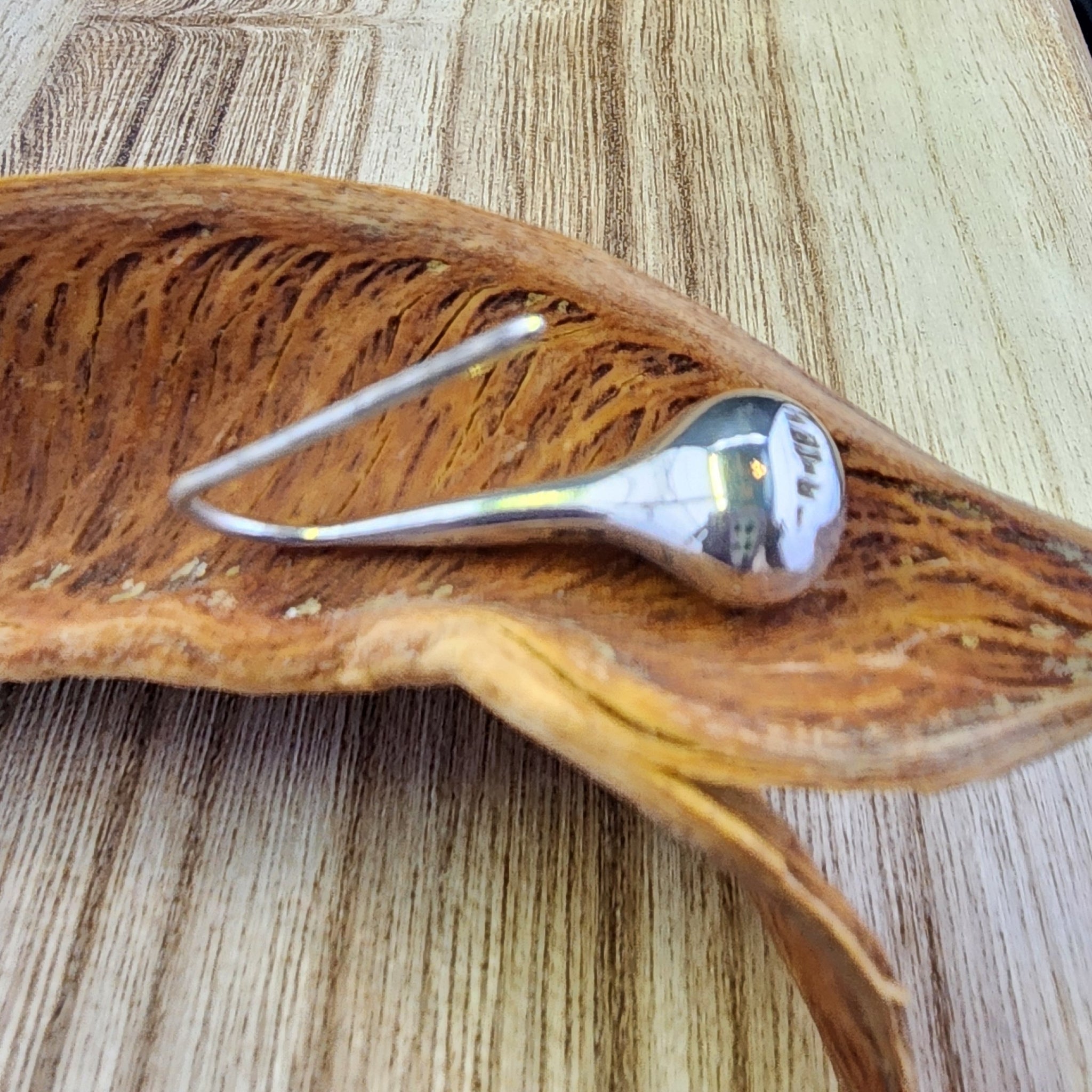 Vintage Taxco TR-184 Sterling Teardrop Earrings