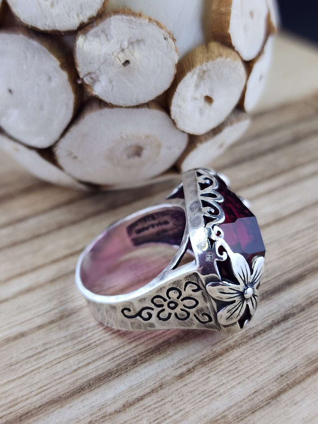 Silpada Berry Licious Flower Ring .925 - Size 8
