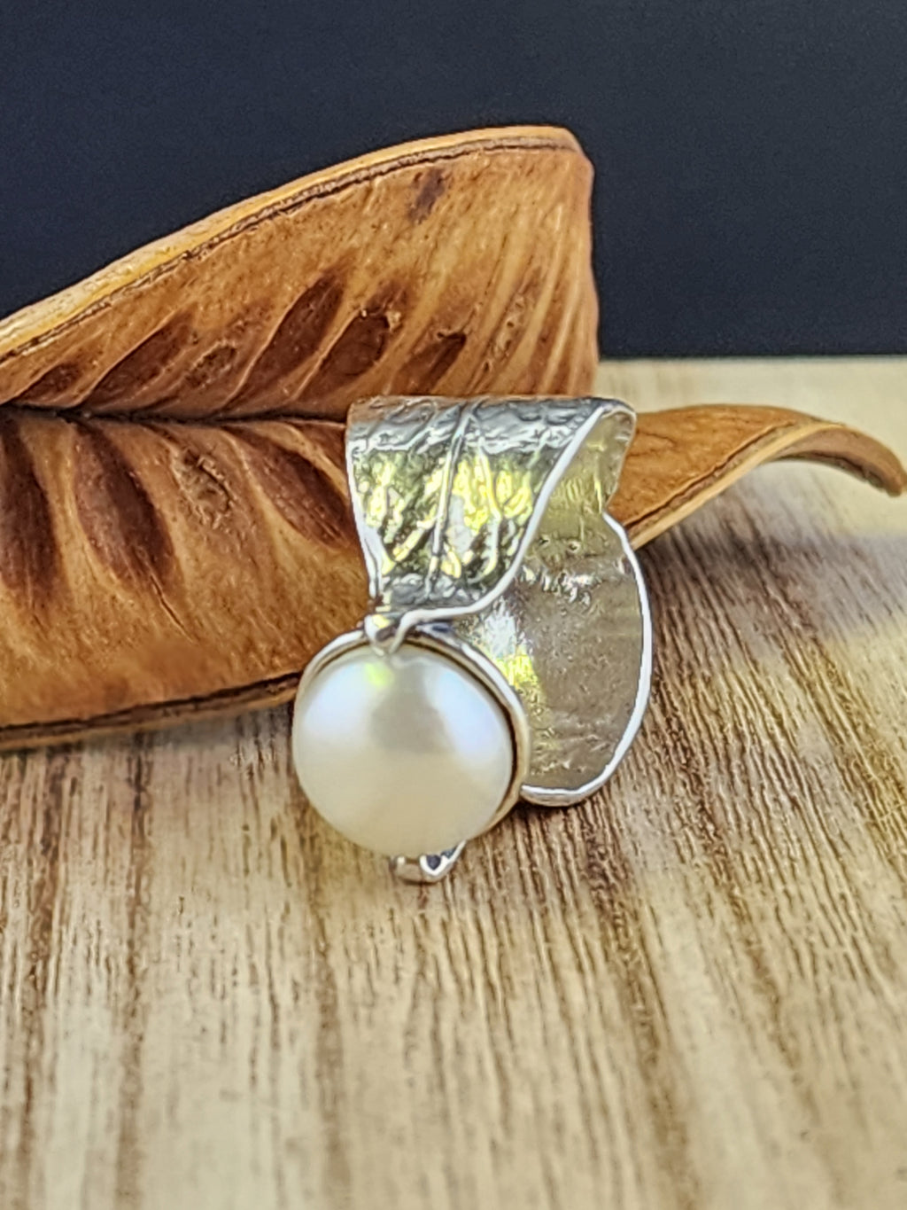Silpada Fresh Water Pearl Sterling size 8 ring