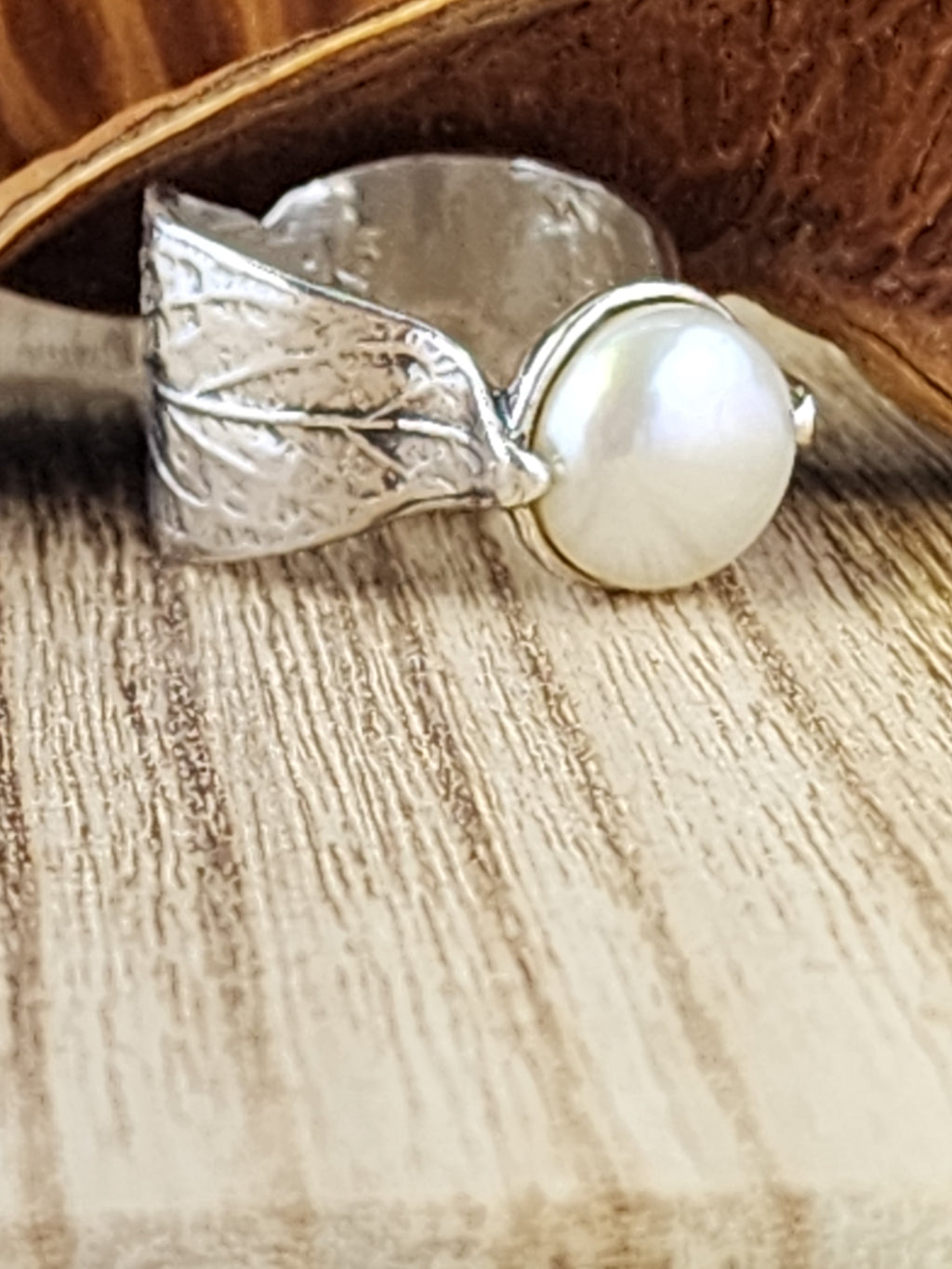 Silpada Fresh Water Pearl Sterling size 8 ring