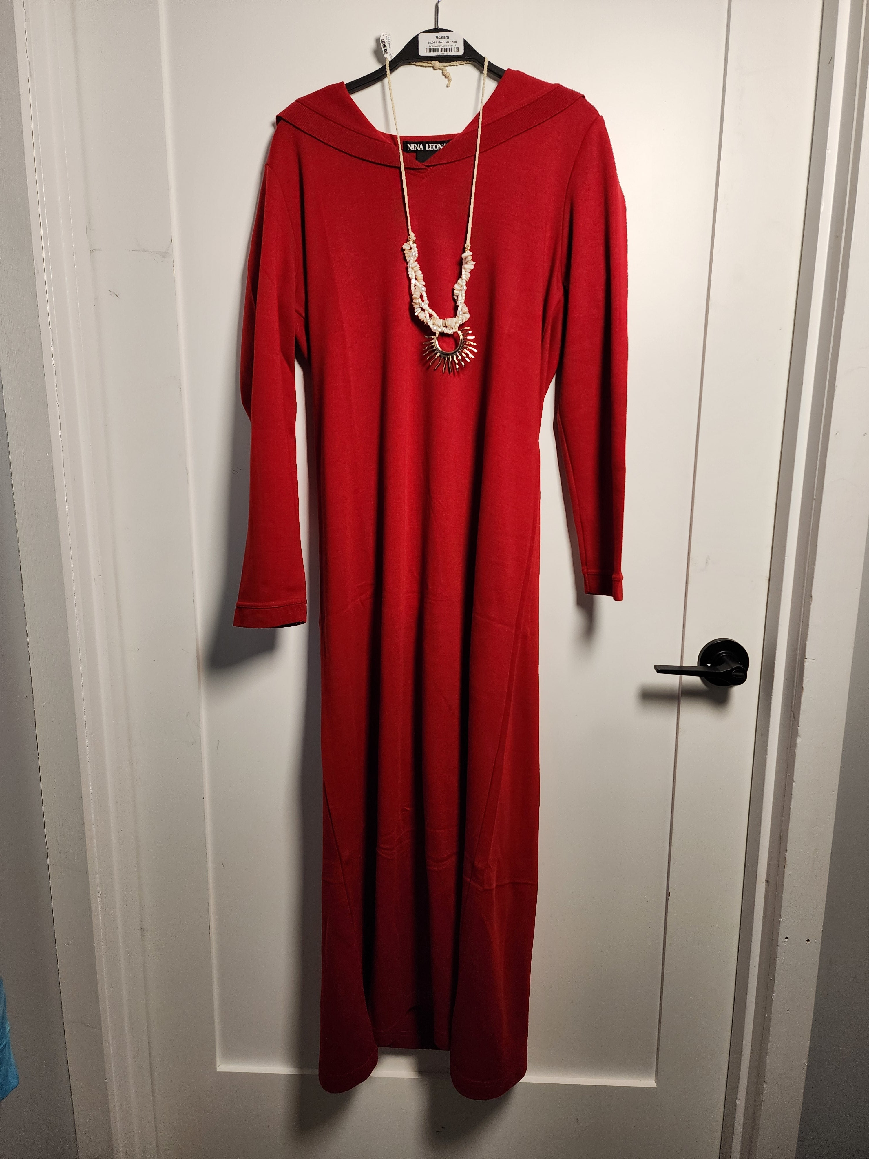 NWT Nina Leonard Red Dress Medium