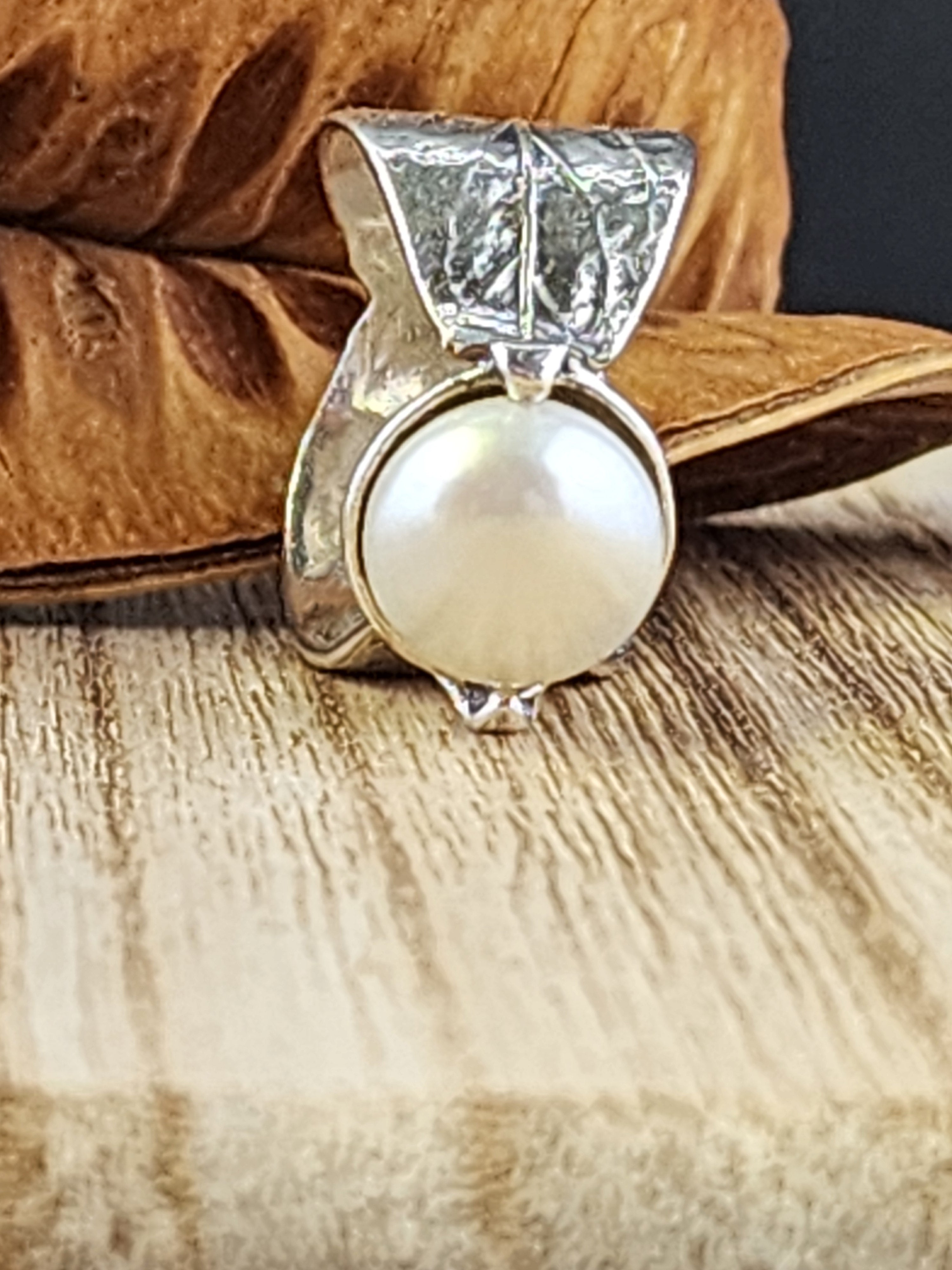 Silpada Fresh Water Pearl Sterling size 8 ring
