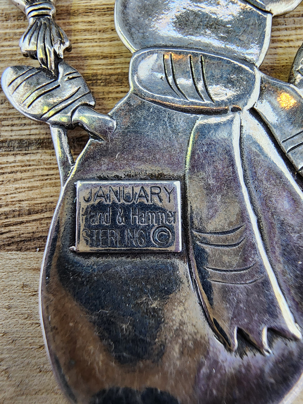Snowman Pendant 925 Hand & Hammer