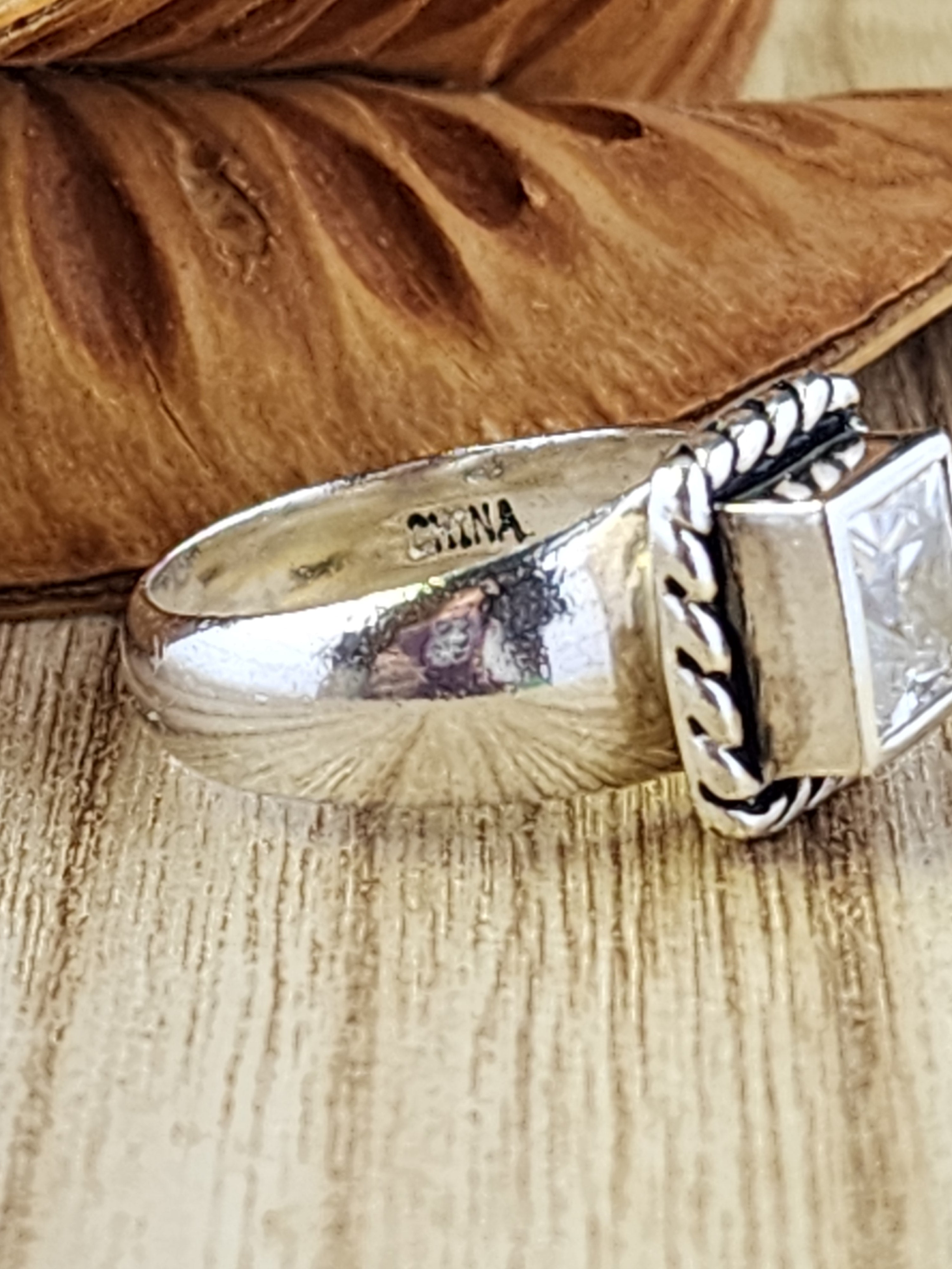 Silpada Elizabeth .925 CZ ring 6.5