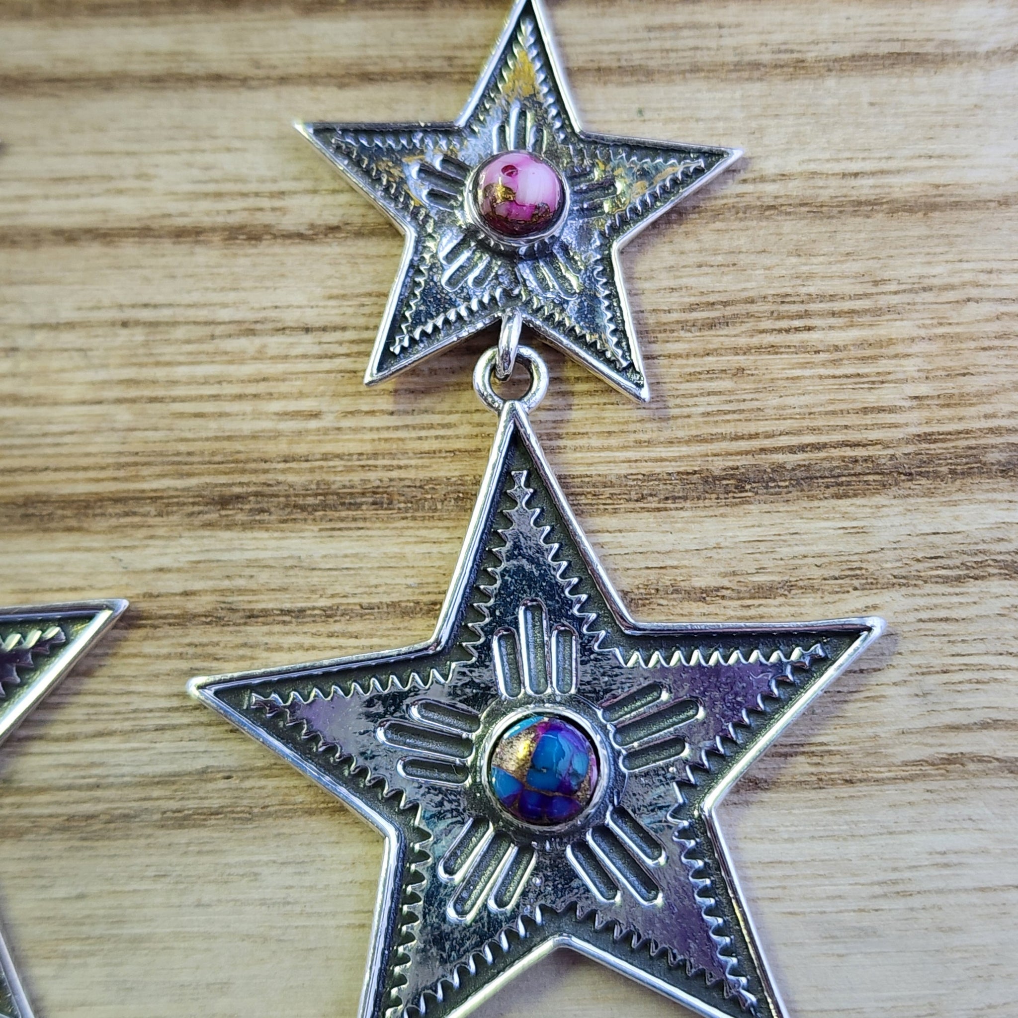 Dahlia Star Sterling Silver Earring