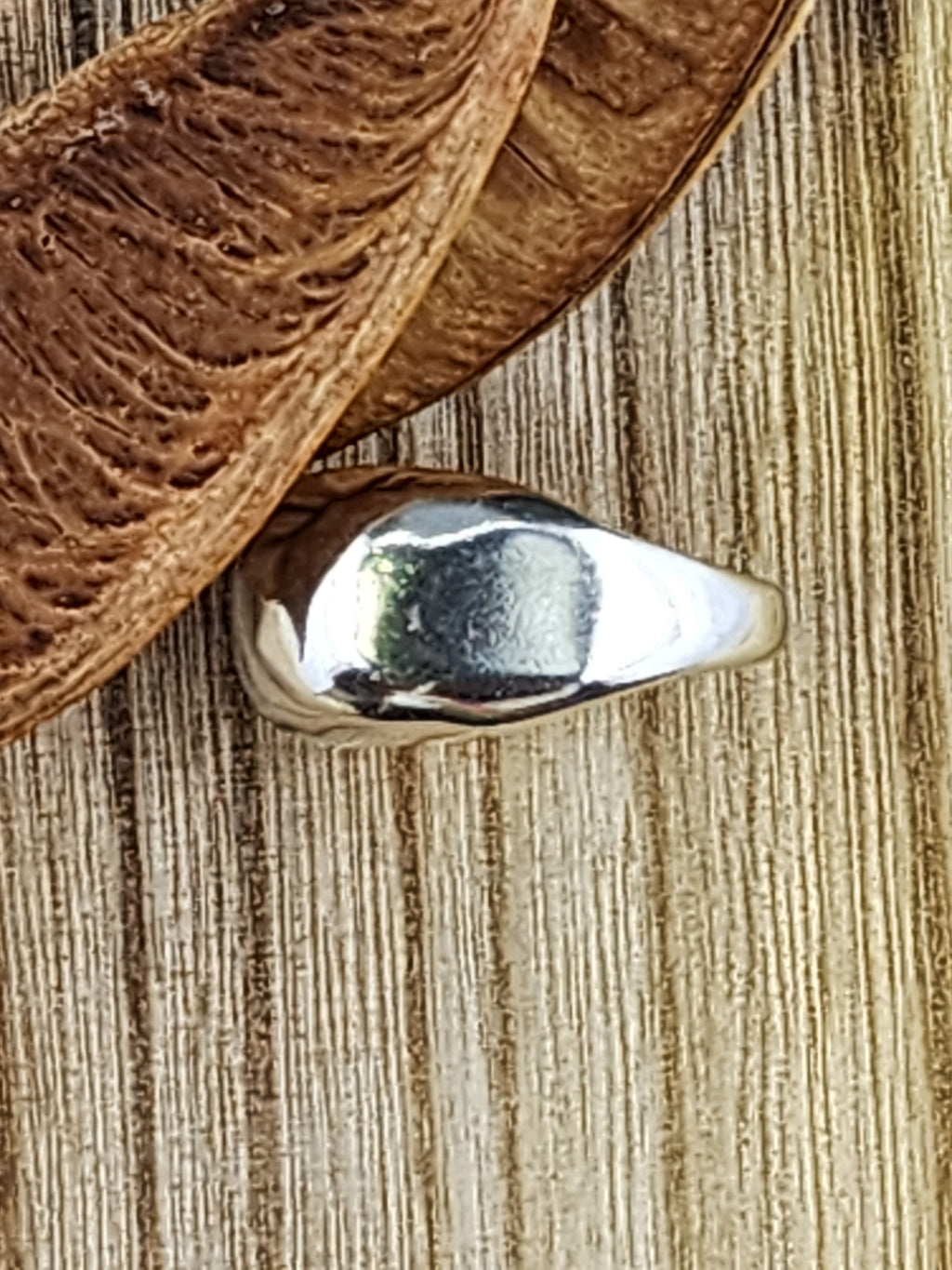 Silpada domed Sterling silver hammered ring size 8